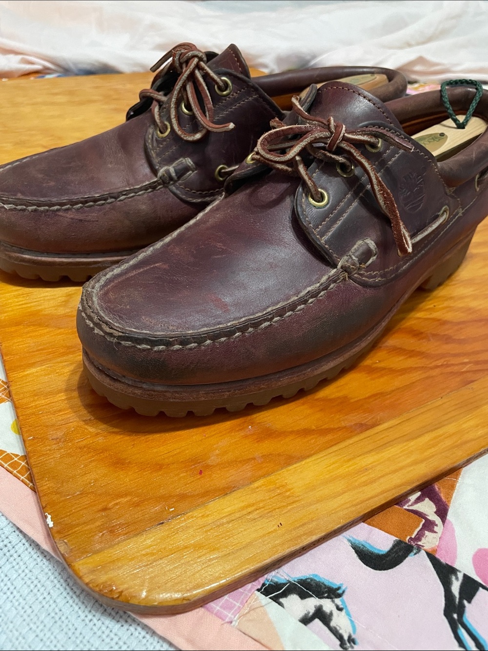 Vtg. Lug sole timberland boat shoe